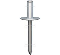 А2/А2 5,0/12/ D11 - Заклепка полностью из коррозионностойкой стали с увеличенным бортиком изображения