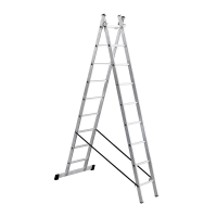 Лестница Biber 98209 универсальная 3-х секционная 9 ступеней (3х9) изображения