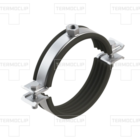 Хомут составной с виброгасителем для сверхвысоких нагрузок PI-ХНD 3" (84-93) M12 30x3F изображения
