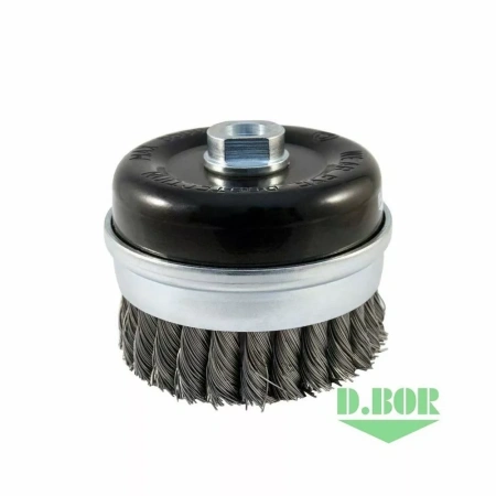 Щётка D.BOR чашечная жгутовая с кольцом для УШМ, METAL Standard, 65xМ14 изображения