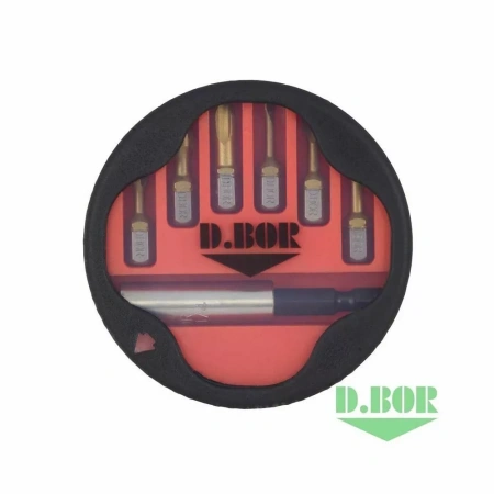 Набор бит D.BOR TiN-half из 7 шт. магнитный держатель 60 мм изображения