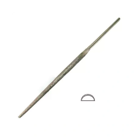 Надфиль алмазный остроносый полукруглый 160 мм 125/100 изображения