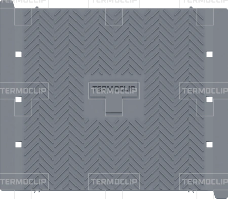 Дорожка серая ПВХ Termoclip Walkway Puzzle 0,6*0,6м изображения