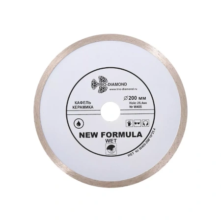 Диск алмазный сплошной для эл.плиткореза 200х25,4x2,2 изображения