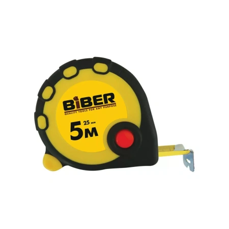 Рулетка Biber 40091 Standart обрезиненный корпус 3мх16мм изображения