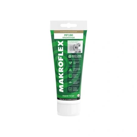 Клей Makroflex Bio Line MF190 70кг/м2 прозрачный (0,185кг) изображения