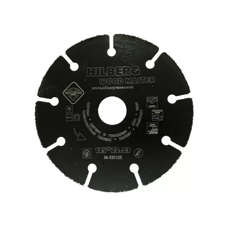 Диск отрезной карбид-вольфрам для УШМ 125*22,23 изображения