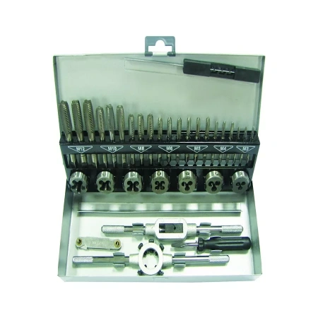 Набор метчиков и плашек Biber 90221 32 предмета изображения