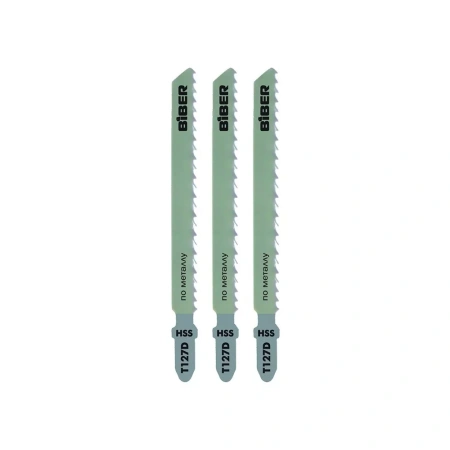 Полотна по металлу Biber 85280 Т127D 74/3 мм, быстрый рез (3 шт.) изображения