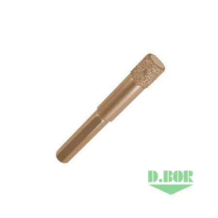 Алмазное сверло-коронка с воском, шестигранный хв. 9,5 мм D.BOR KERAMOGRANIT 6*80 мм изображения